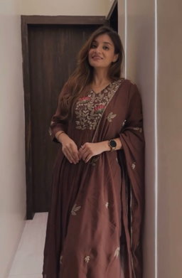 Cotton anarkali 3 pcs set KK