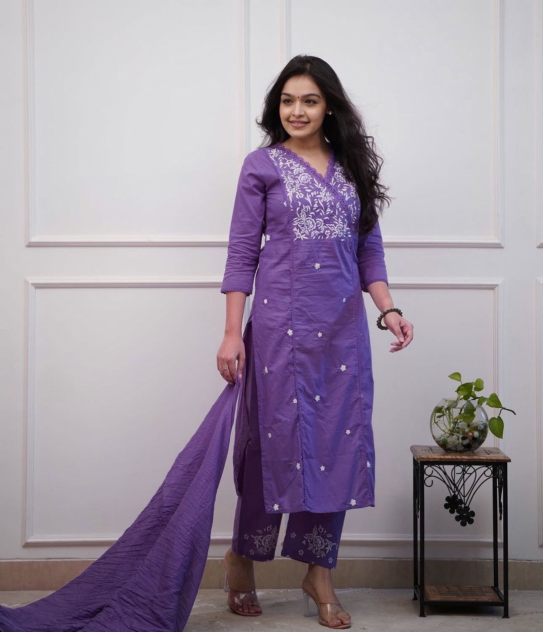 Lavender Premium cotton  3 pcs set KK