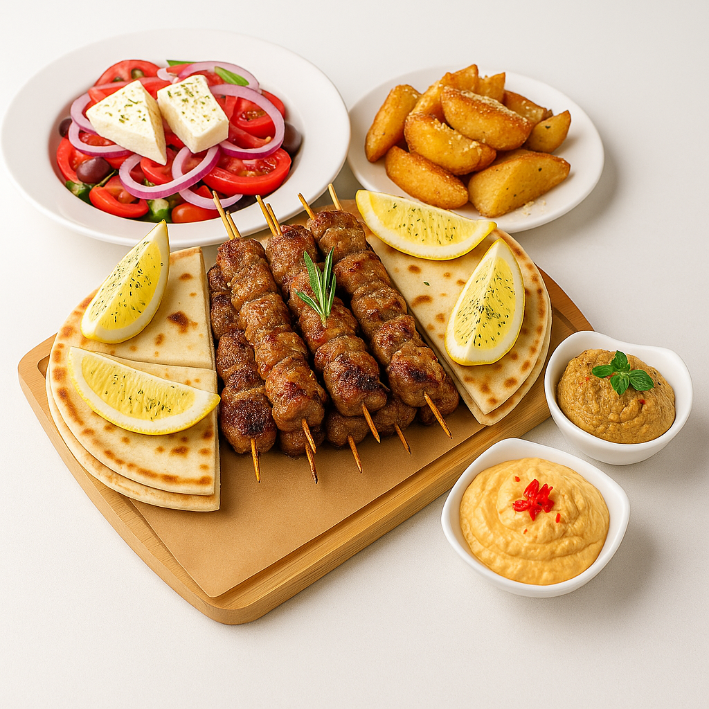 Lamb Souvláki Feast (serves 3-4)
