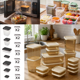 LUNARA 17 PCS FOOD CONTAINER