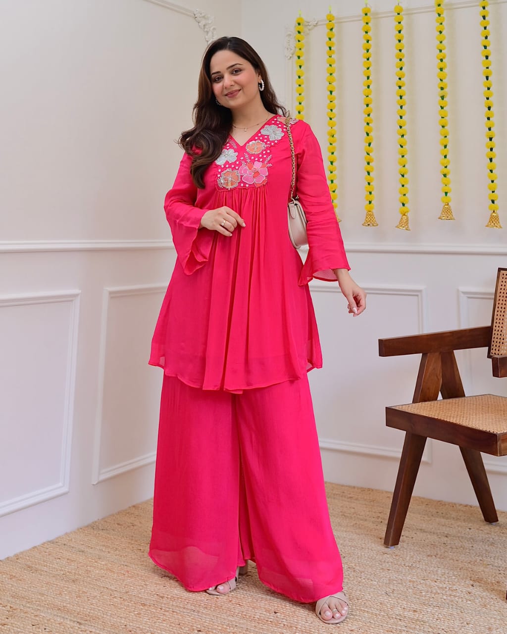 Pure Cotton With beautiful embroidery  2 Pc Set (M-2XL) KK _1