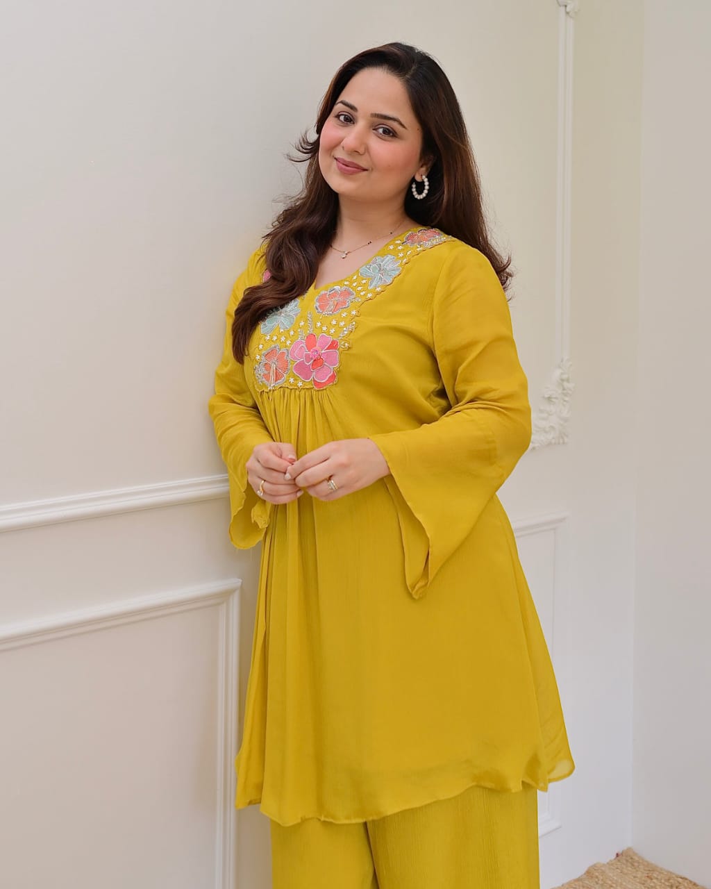 Pure Cotton With beautiful embroidery  2 Pc Set (M-2XL) KK _3