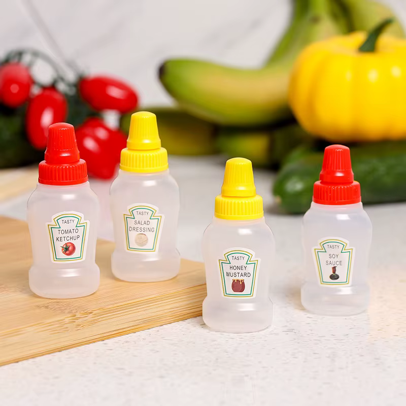  Mini Sauce Bottles.