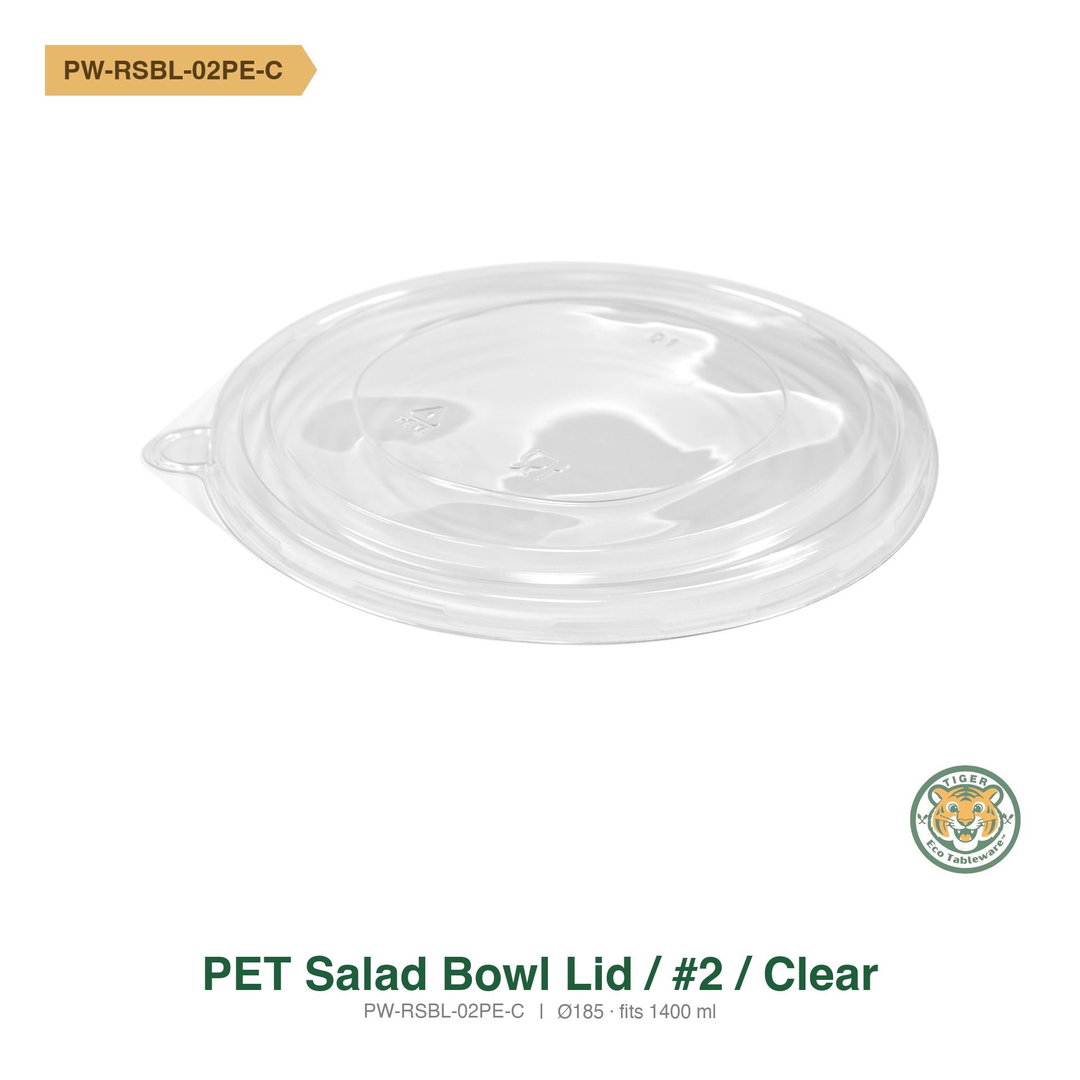 PET Lid for Paper Salad Bowl 1400ml (RM0.2489/pc)