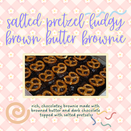 Salted Pretzel Brown Butter Brownie