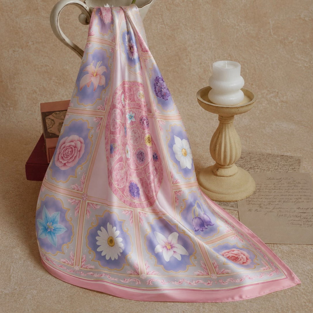 New : Square Satin Silk 
