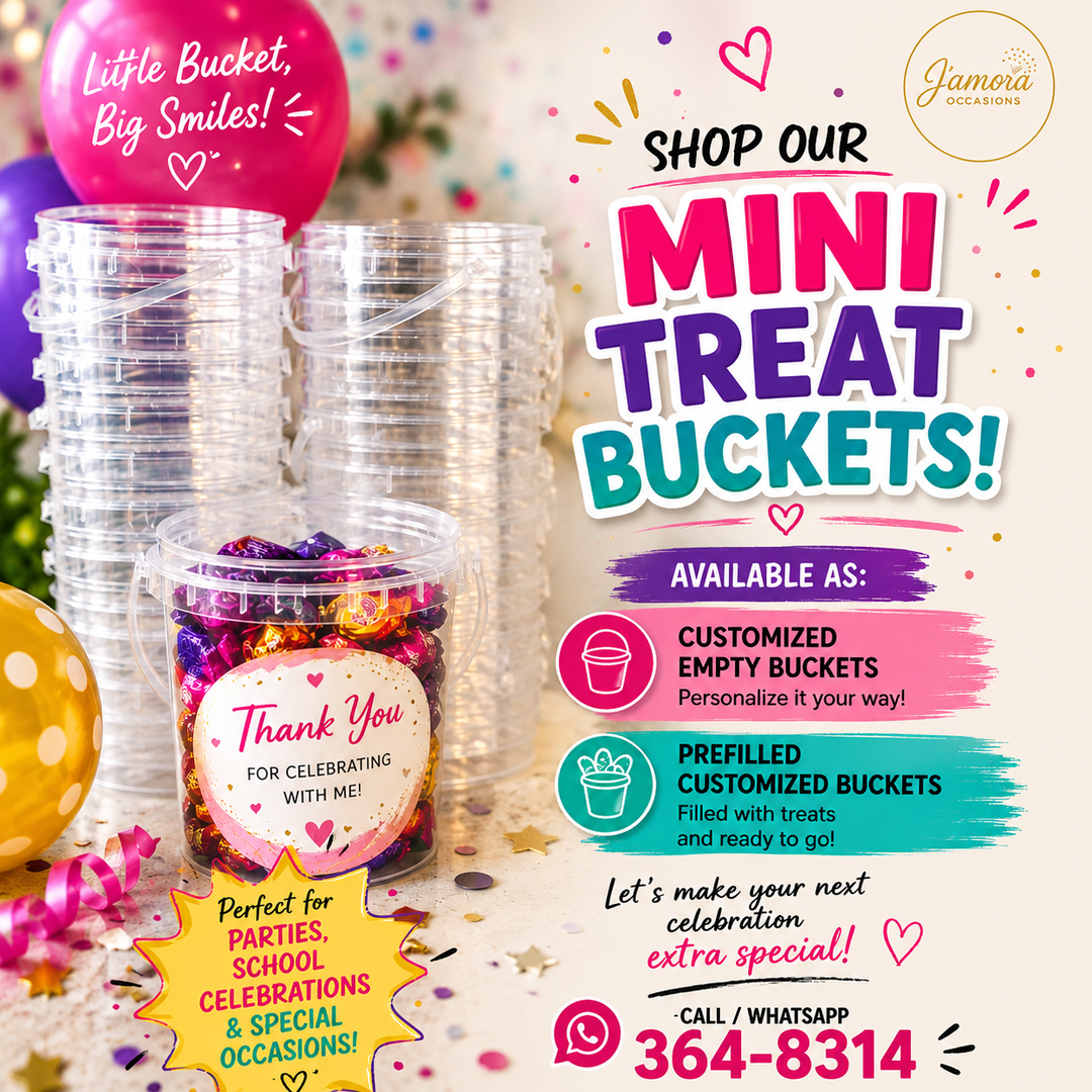Prefilled MINI BUCKET (snacks & drink included)