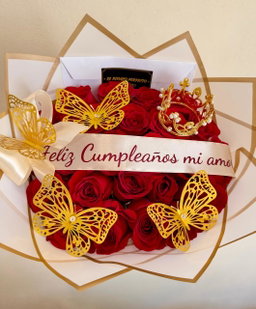 Mi reina hermosa ramo 24 rosas