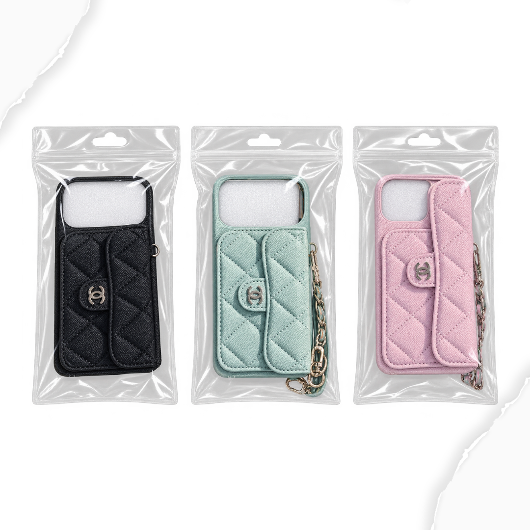 Chanel Flip Wallet Case with handle