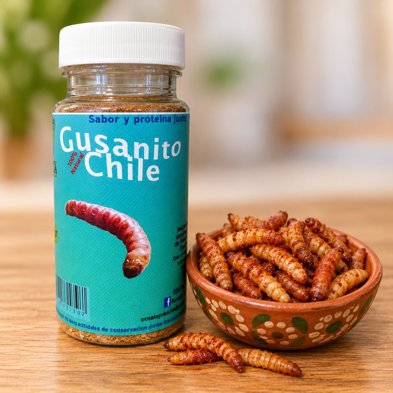 Chile seco en polvo con gusano de maguey_0
