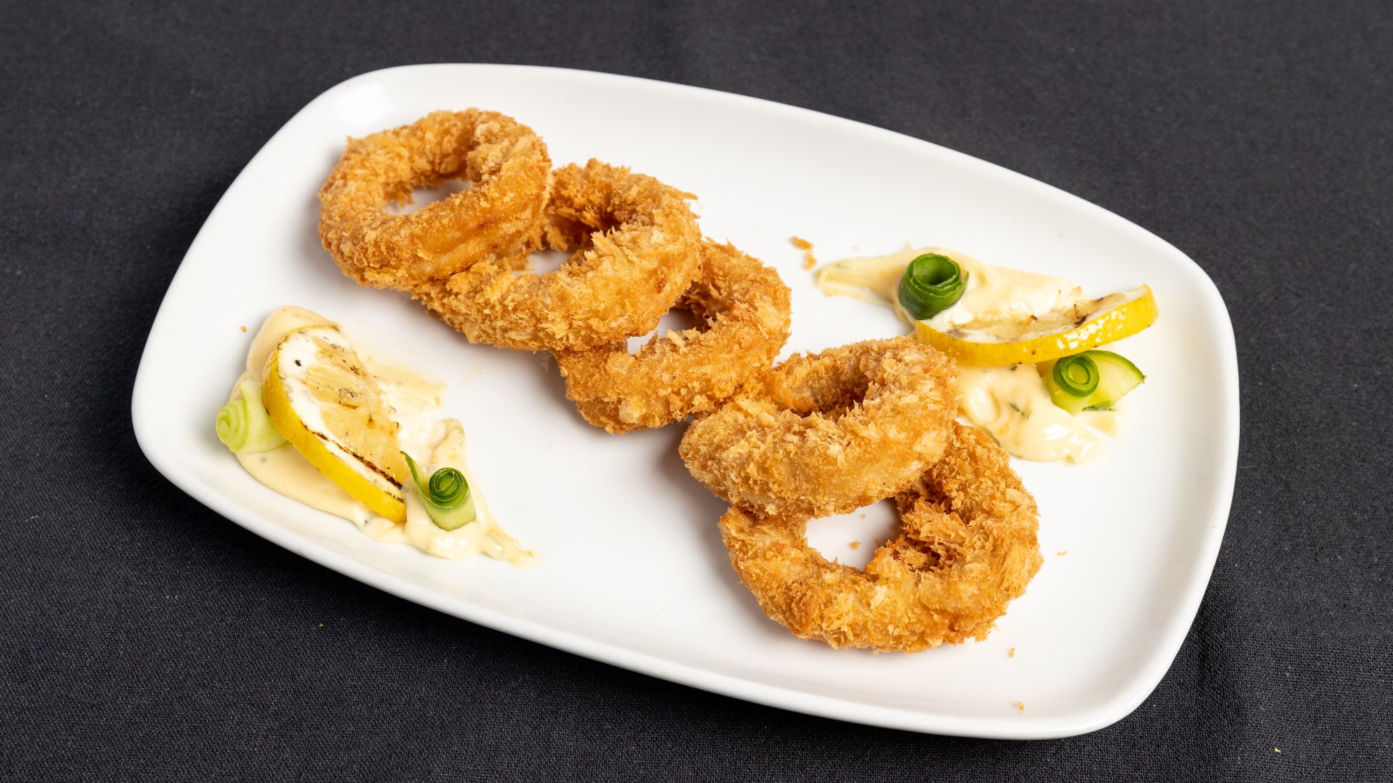 Golden Calamari Rings 6pc_0