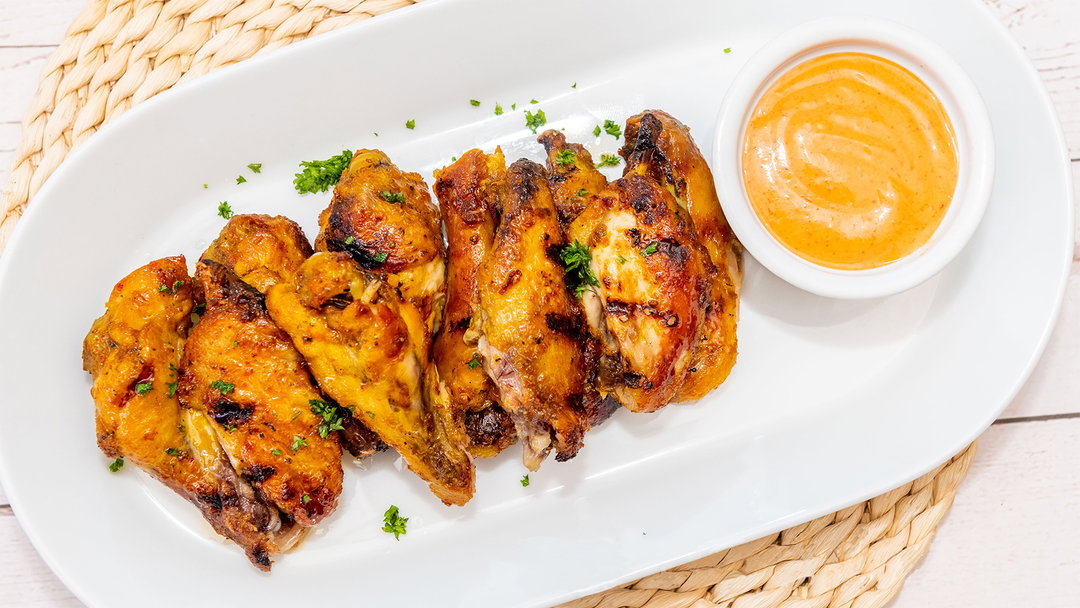 Lebanese Grilled Charcoal Wings 8pc