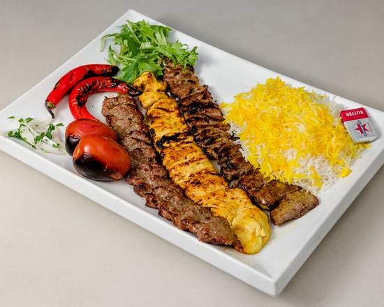 Soltani Kebab (Barg & Koobideh)