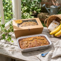 Eggless Banana Loaf Cake
