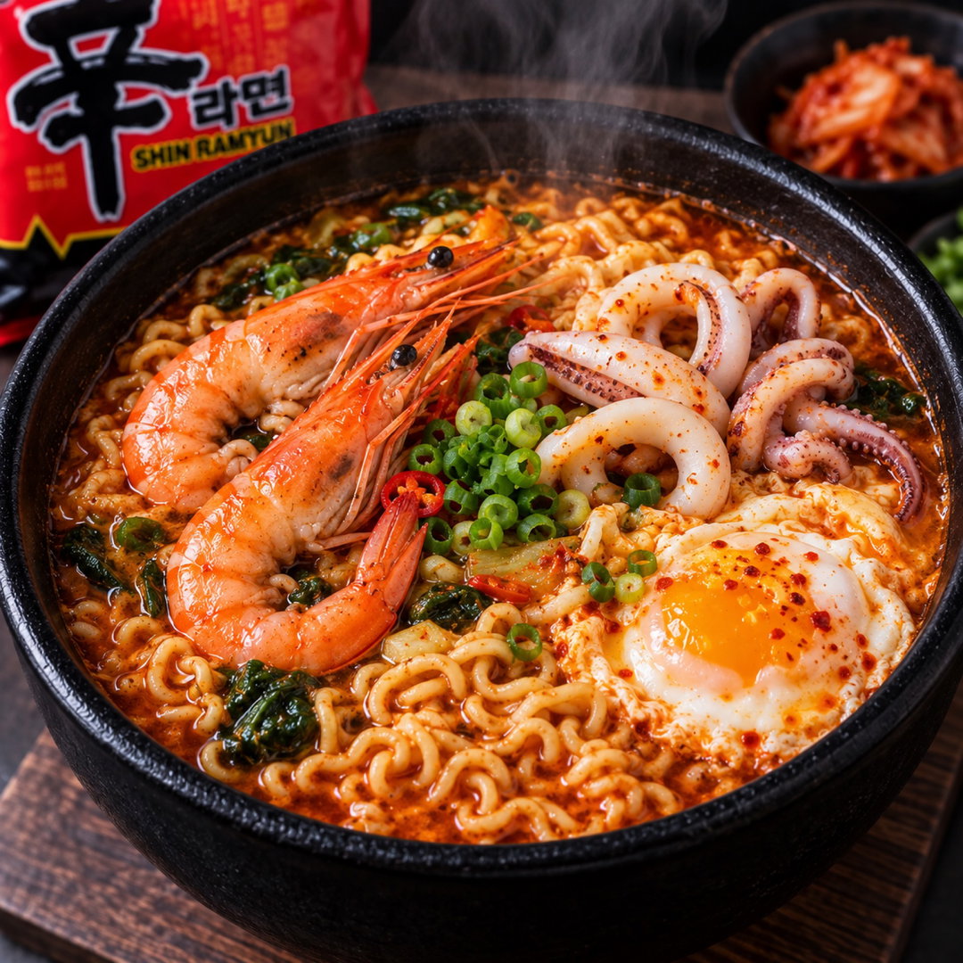 Seafood Ramen 海鲜辛拉面🌶️