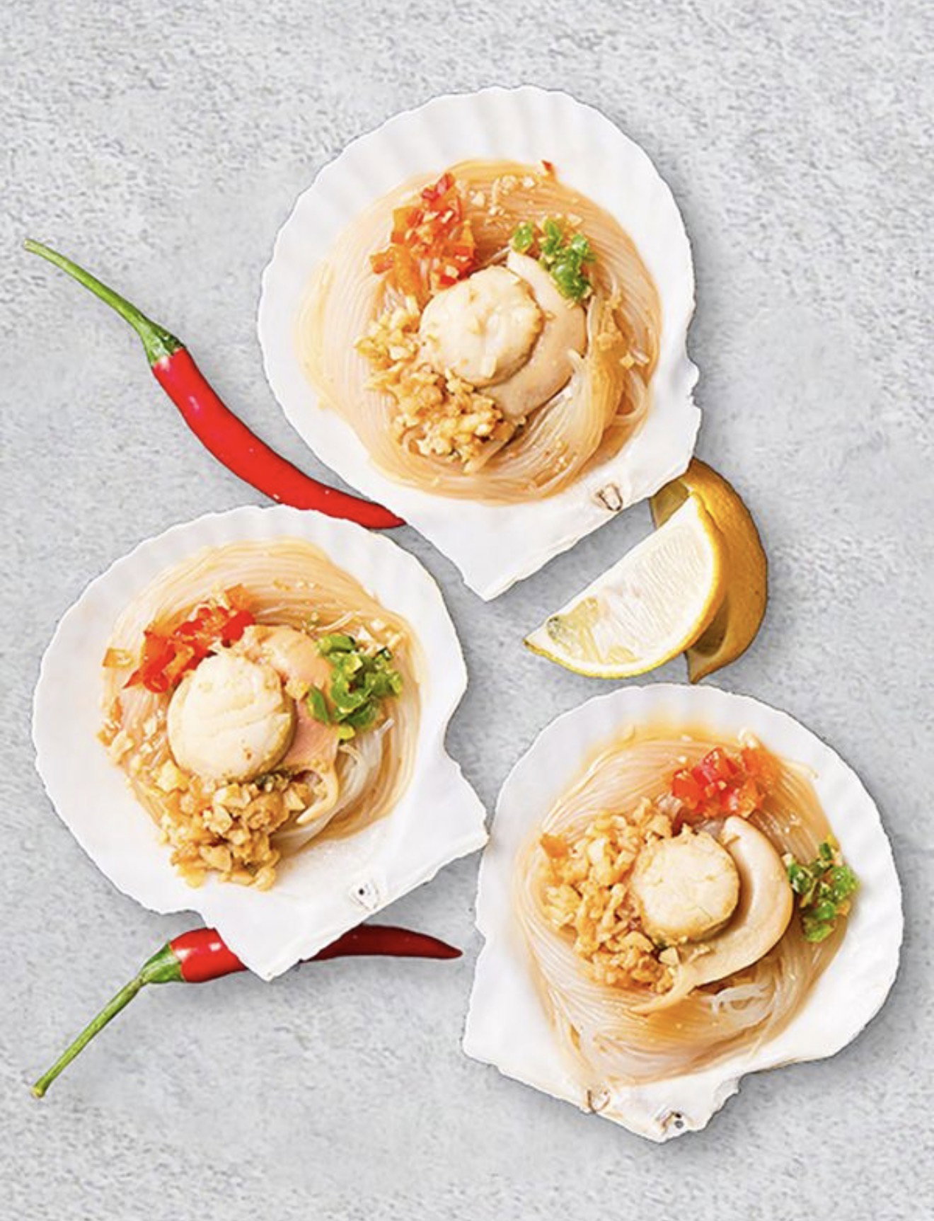 Steam Garlic scallop vermicelli (3pcs)_0