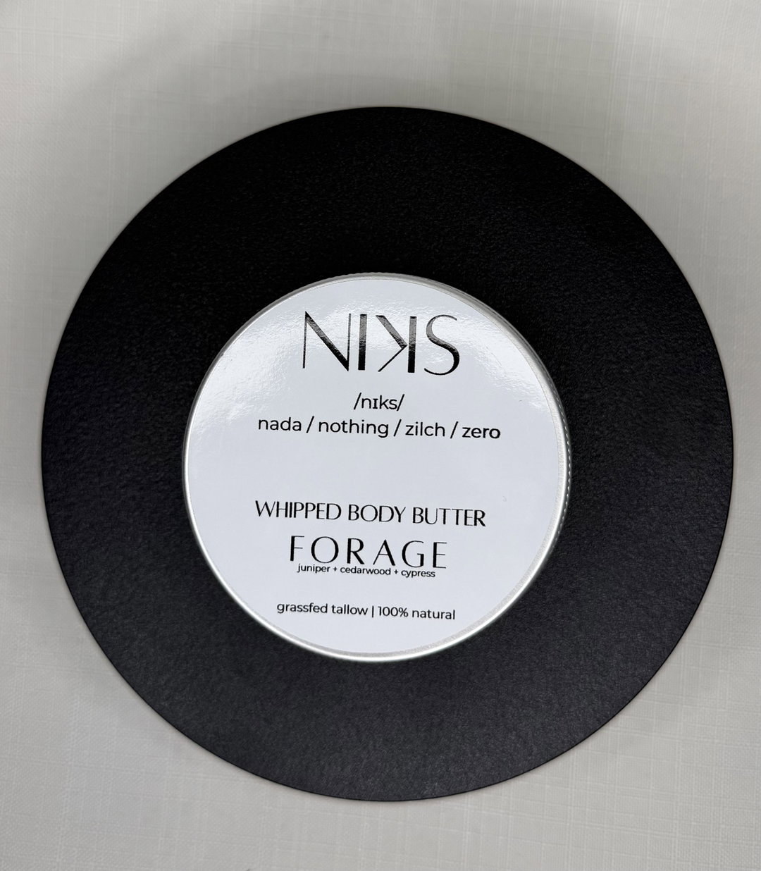 FORAGE Juniper + Cedarwood + Cypress Whipped Body Butter 100g