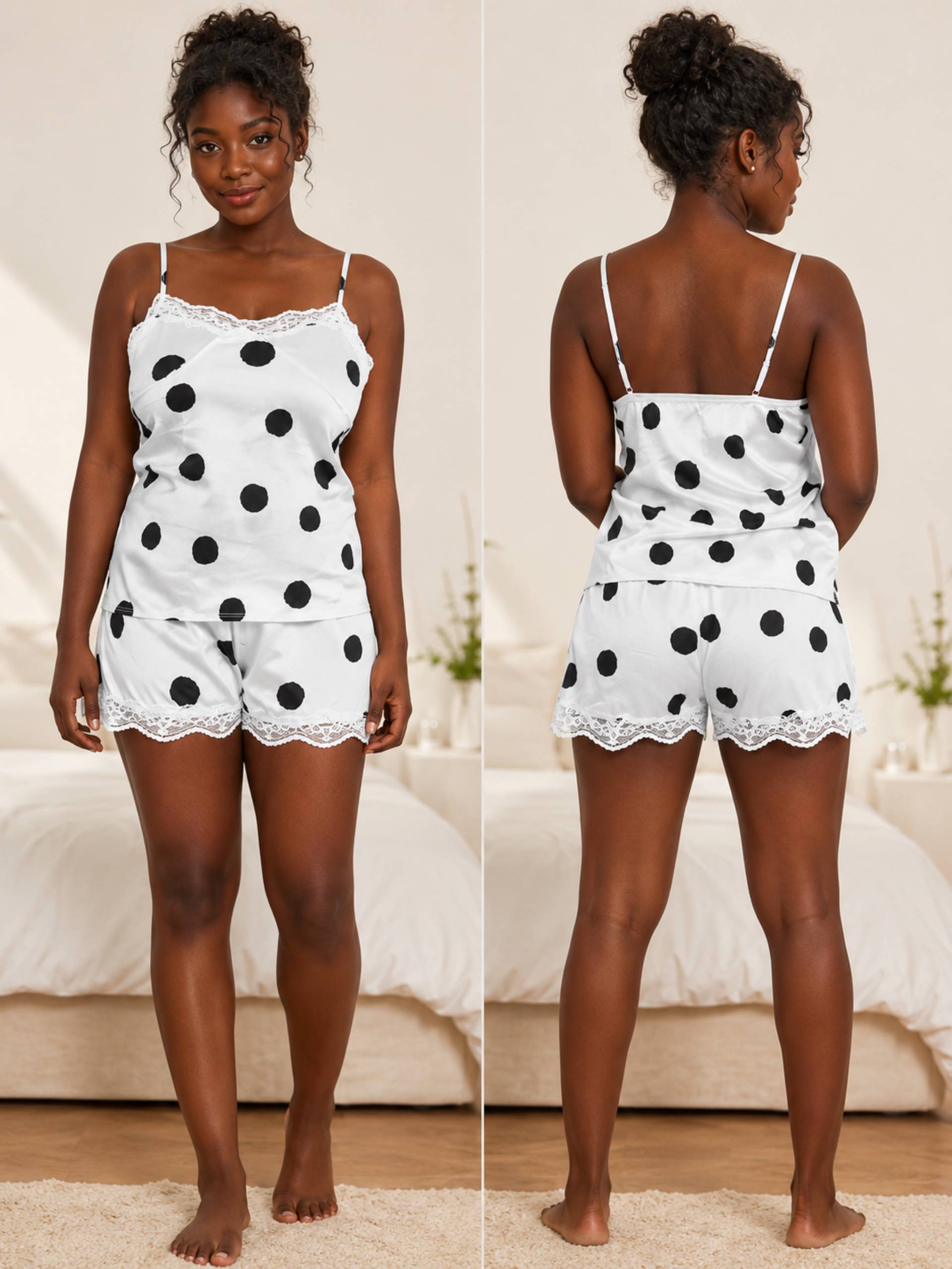 2 pieces black and white nightwear_0
