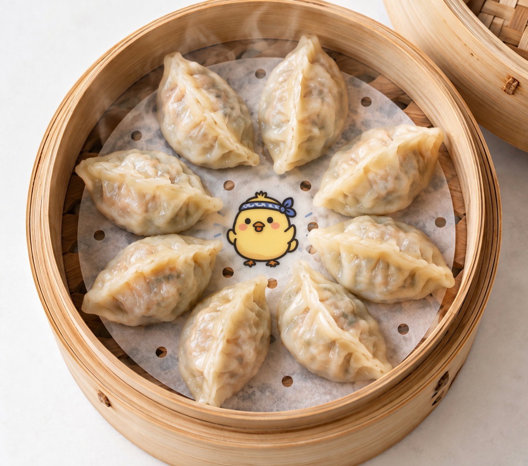 Steamed Chicken & Vegetable Gyoza (6 pieces)_0