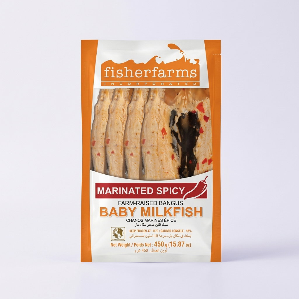 Spicy Baby Milkfish Marinated 450 g - Fisherfarm's_0