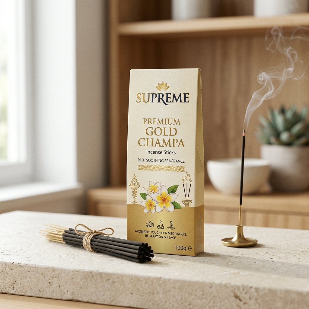 Supreme premium Gold Champa Incense Sticks 100g