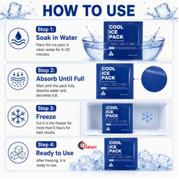 Water Absorbing Ice Packs 50 Pcs (40 ml each)