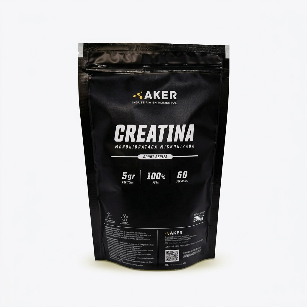 Creatina Monohidratada micronizada alta pureza Aker 300g_0