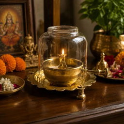 Akhand Brass Diya (small)
