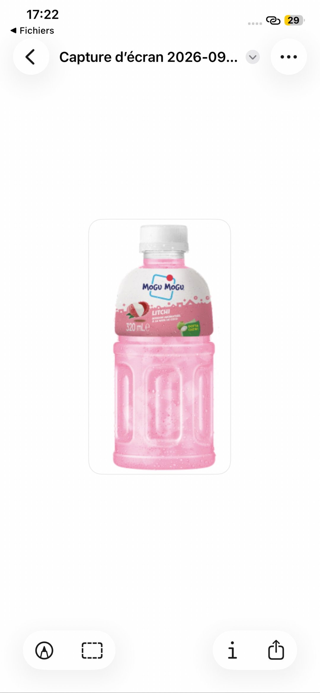 Bouteille Mogu Mogu Litchi 32cl