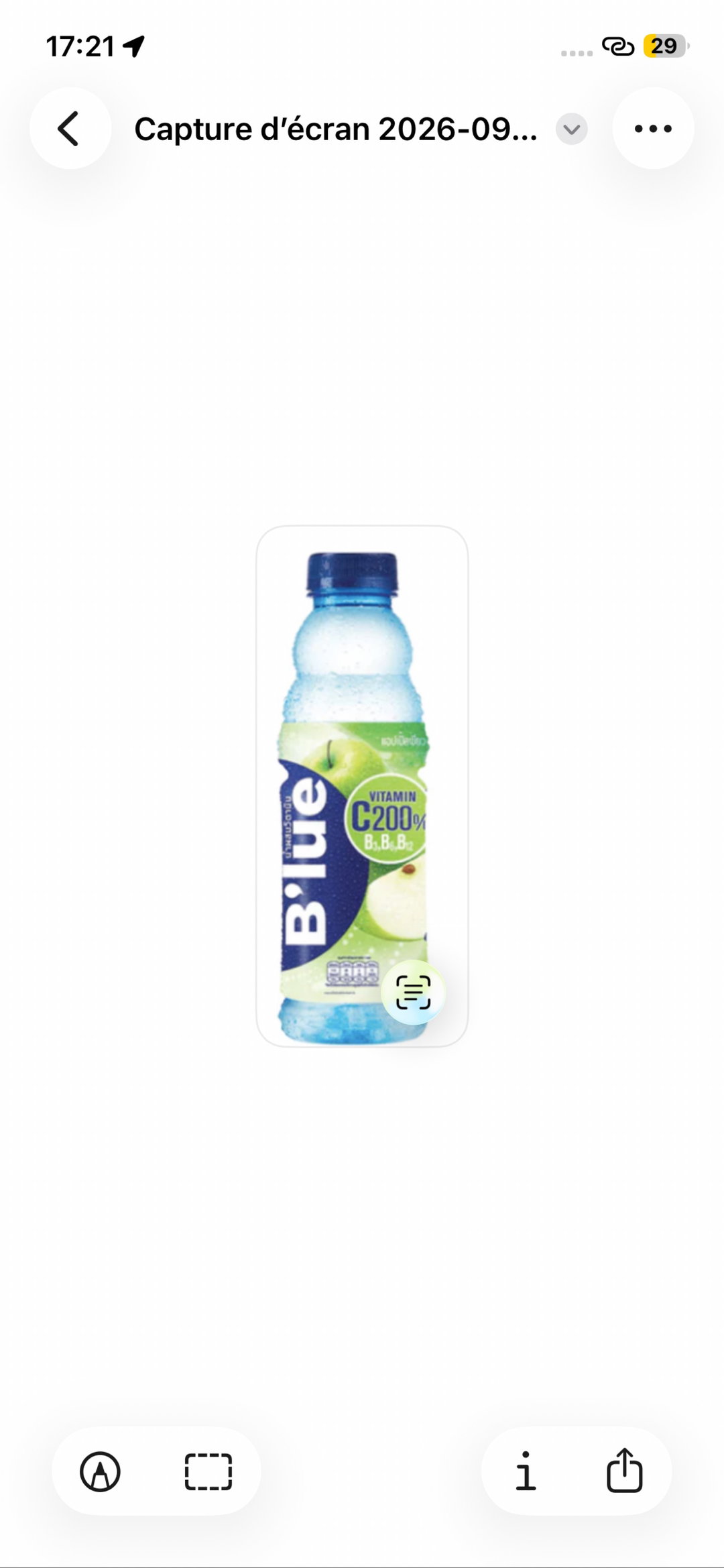 Bouteille B’lue Pomme