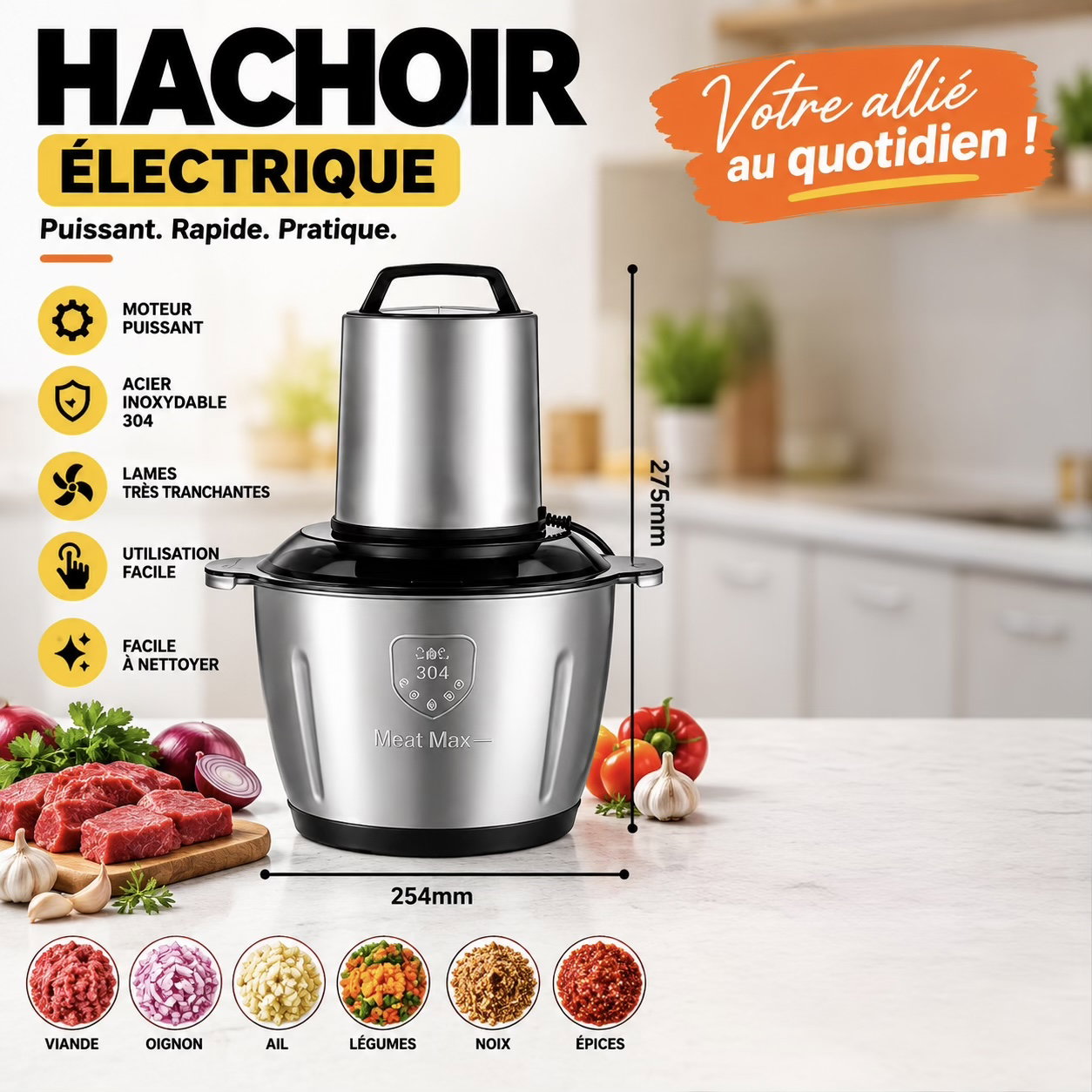 Hachoir électrique
