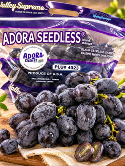 Adora Black Seedless Grapes 1kg +- (Super Sweet)