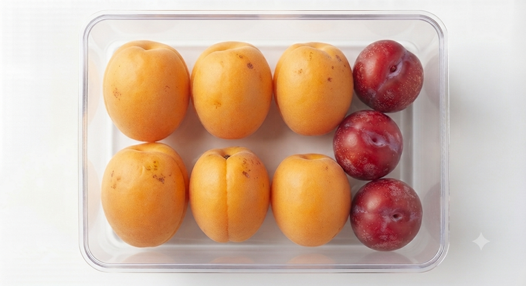 Stone fruit medley (Apricots and plums)