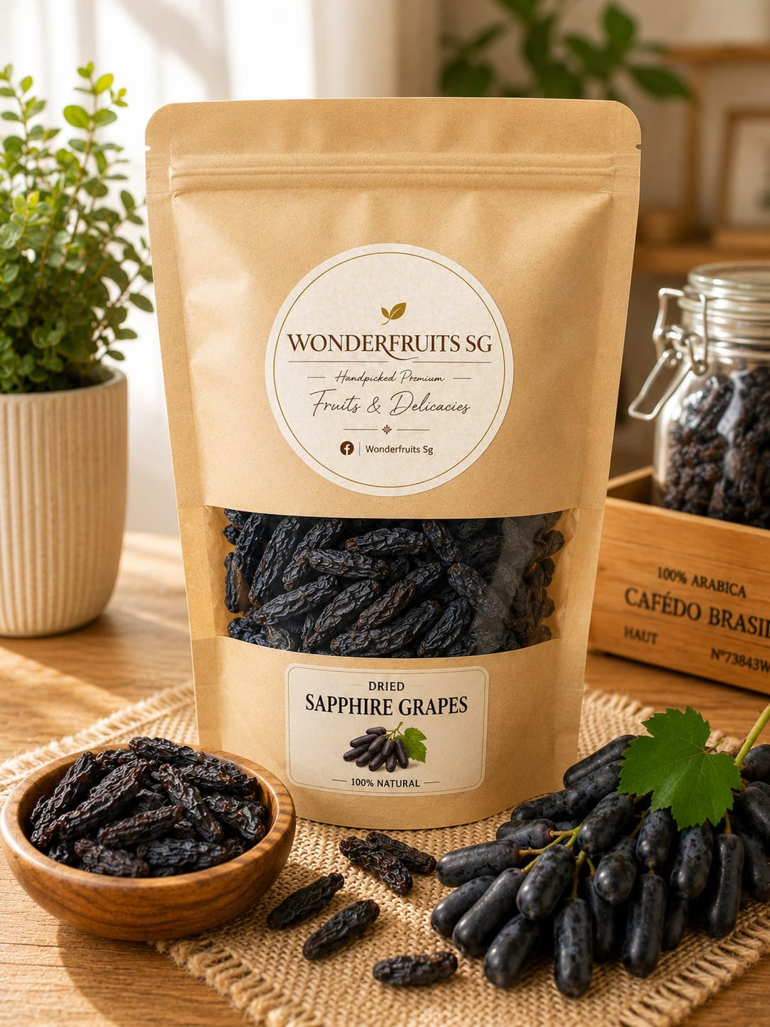 Dried Sapphire Grapes 250g