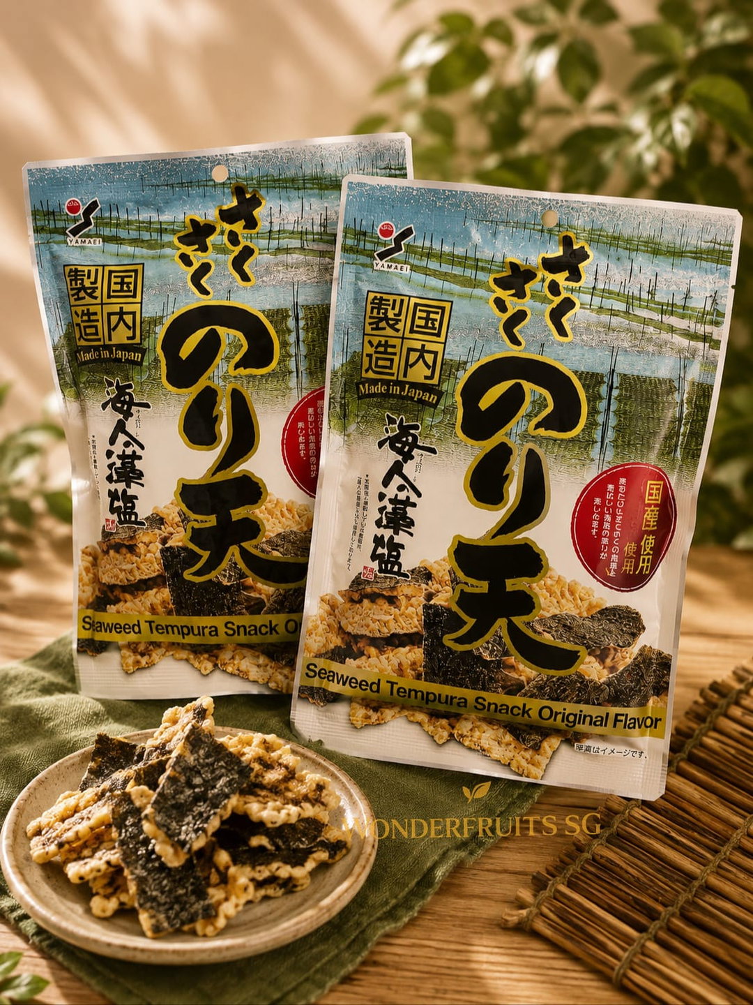  Yamaei Seaweed Tempura -Orginal 70g 2Packs