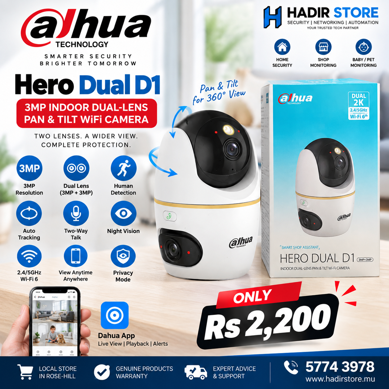 Dahua Hero D1 Dual lens 3MP_0