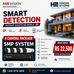 Hikvision Package 4 camera 5MP