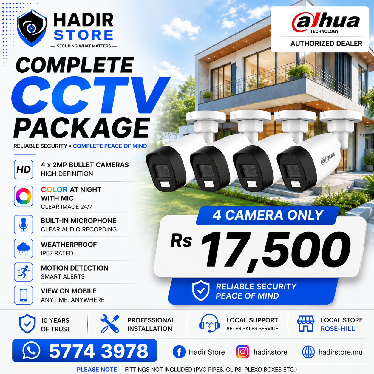 Dahua Package 4 camera 2MP