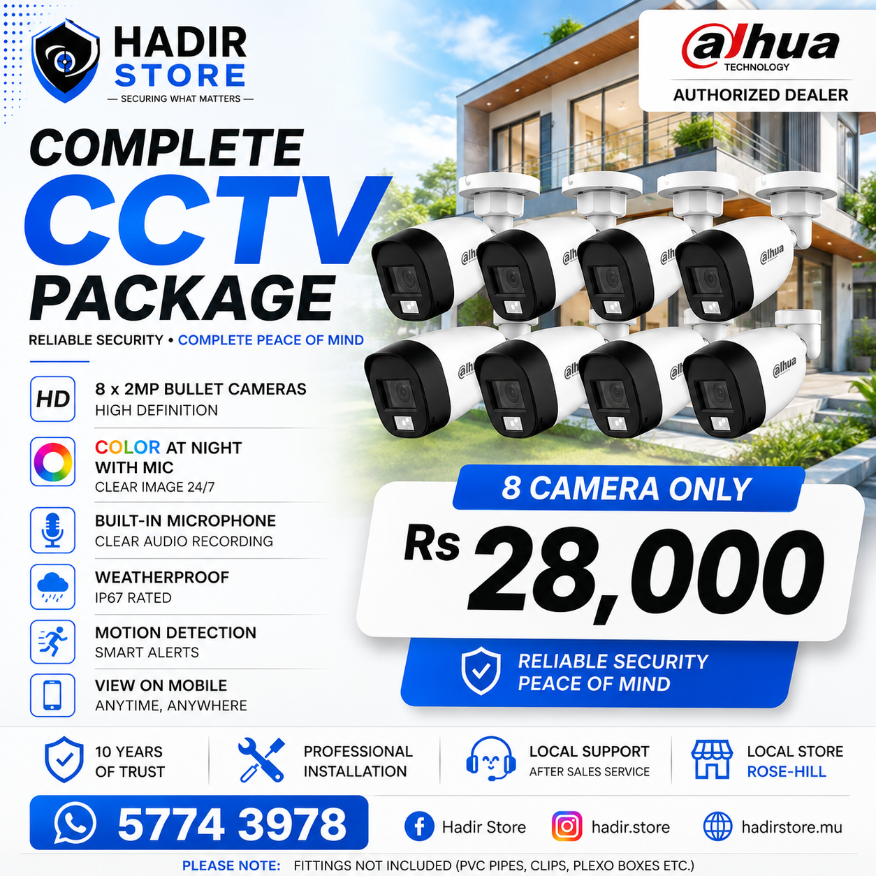 Dahua Package 8 camera 2MP