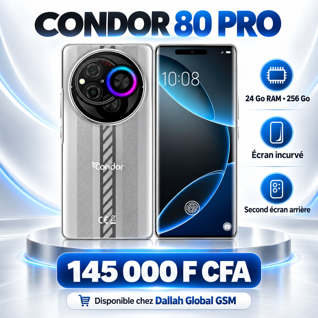  Condor 80 Pro – 24 Go / 256 Go