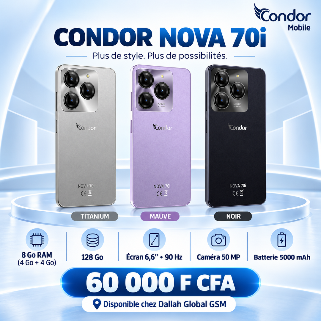 Condor Nova 70i – 8 Go / 128 Go