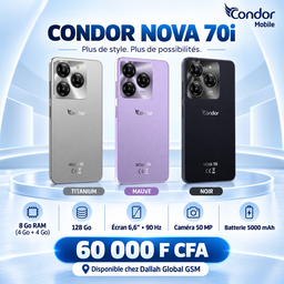Condor Nova 70i – 8 Go / 128 Go