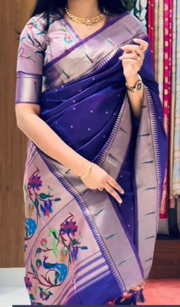 KANCHIVRAM  PAITHANI SILK SAREE PKS
