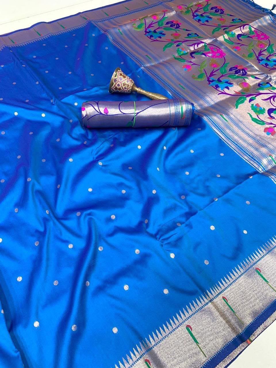 KANCHIVRAM  PAITHANI SILK SAREE PKS_5