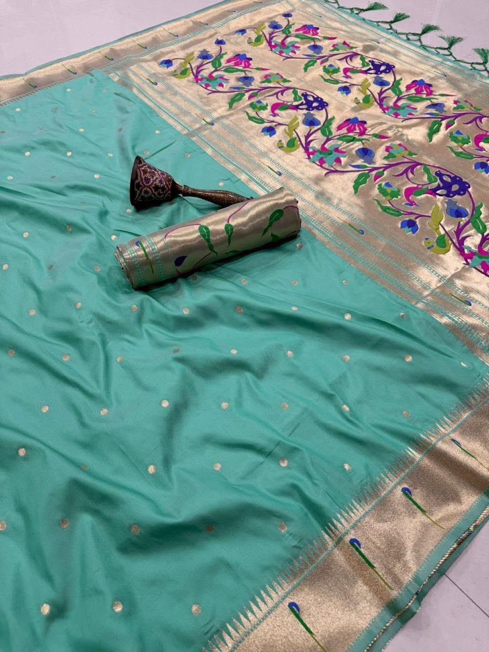 KANCHIVRAM  PAITHANI SILK SAREE PKS_6