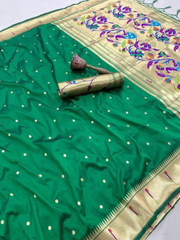 KANCHIVRAM  PAITHANI SILK SAREE PKS