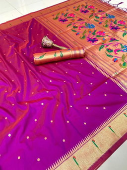 KANCHIVRAM  PAITHANI SILK SAREE PKS