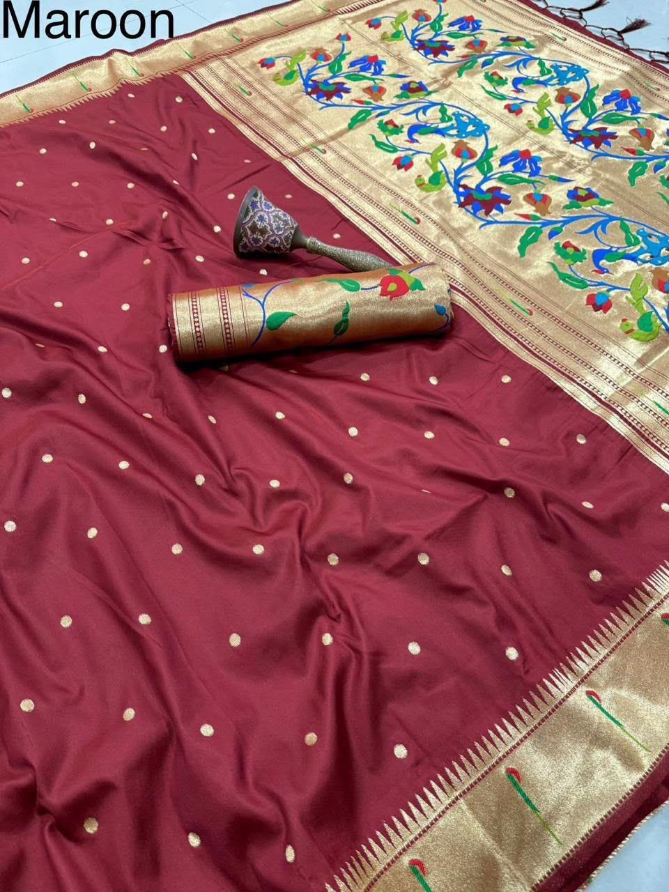 KANCHIVRAM  PAITHANI SILK SAREE PKS_11