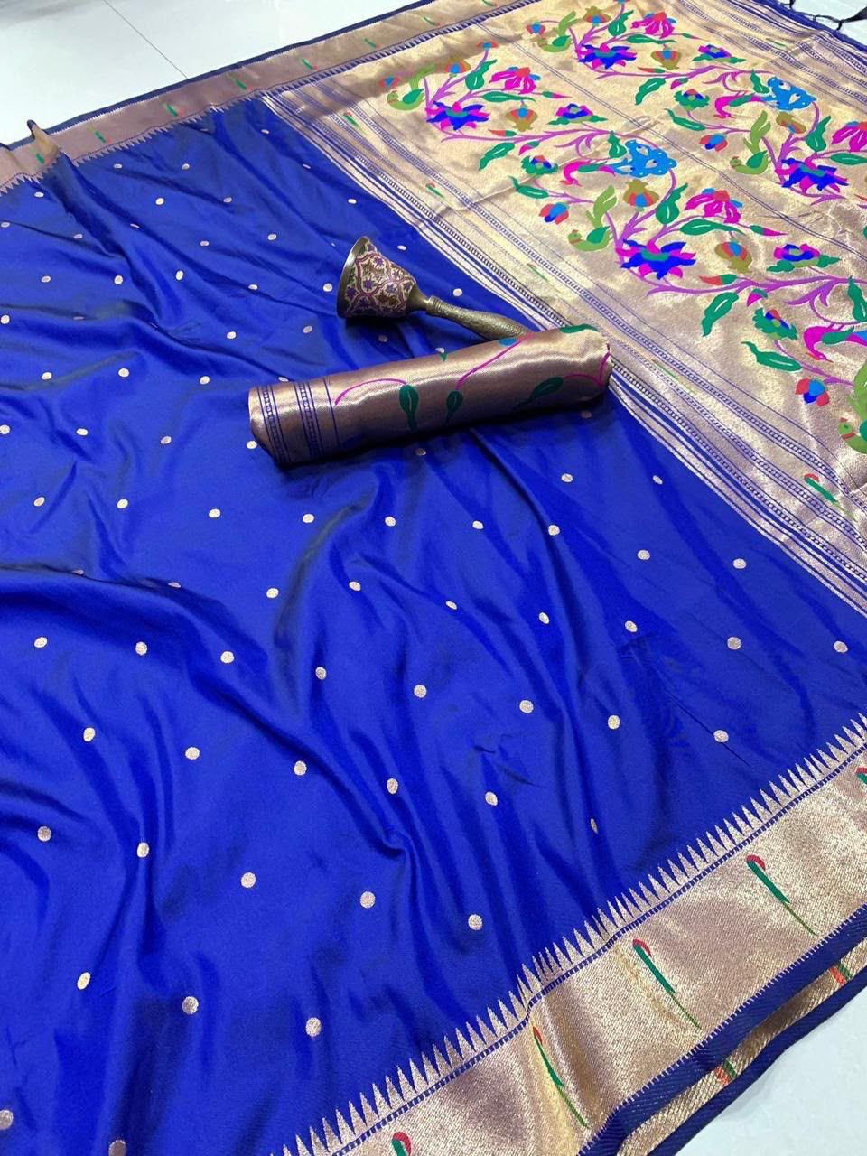 KANCHIVRAM  PAITHANI SILK SAREE PKS_14