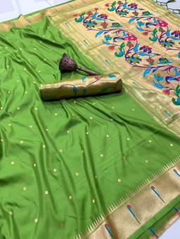 KANCHIVRAM  PAITHANI SILK SAREE PKS